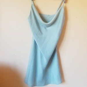 ☼URBANOUTFITTERS Blue Slip Dress